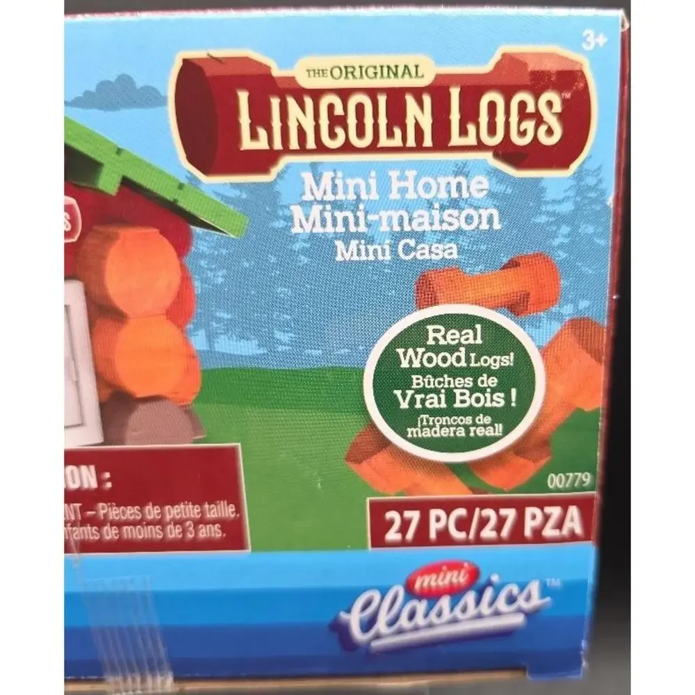 The Original Lincoln Logs Mini Building Set Classic Retro mini Home Collectible